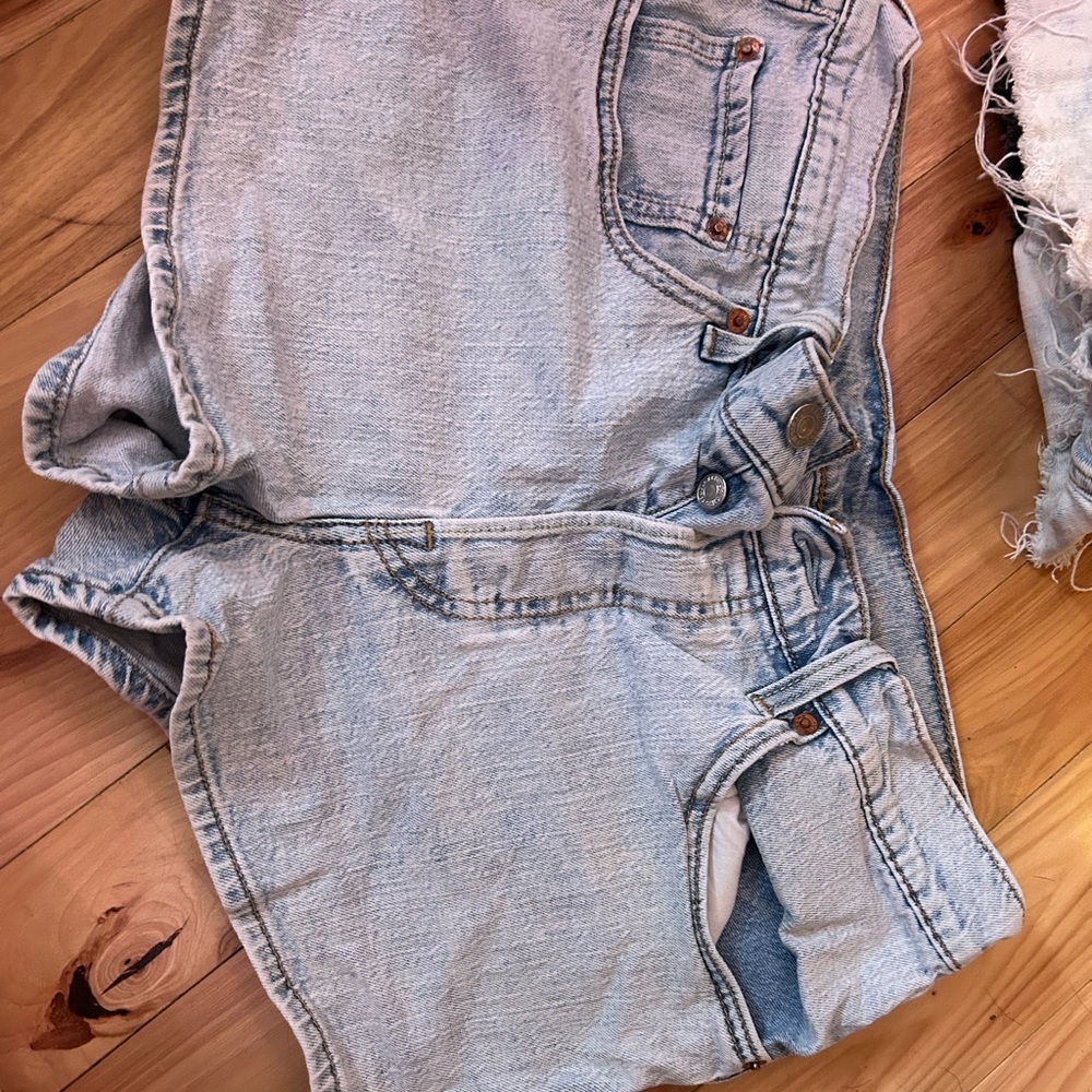 Light Blue Denim Shorts